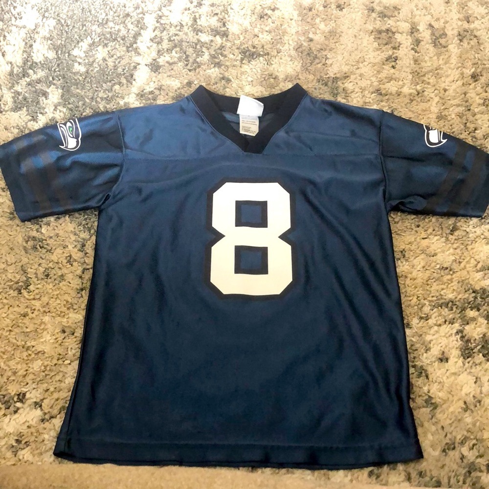 NFL Team Apparel Seattle Seahawks Hasselbeck Jersey, Boys size Large (12-14)